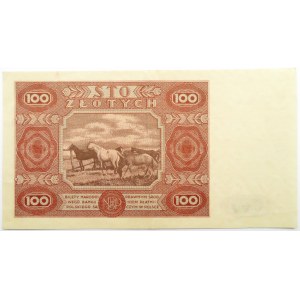 Polska, RP, 100 złotych 1947, seria G, piękne