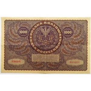 Polska, II RP, 1000 marek 1919, II seria K - typ 4