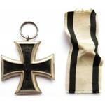 Niemcy, Krzyż żelazny 1914, I wojna światowa, ze wstążką, sygnowany KO
