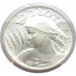Polska, II RP, 2 złote 1924 H, Birmingham, PCGS AU58 przepiękna moneta!!!!