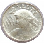 Polska, II RP, 2 złote 1924 H, Birmingham, PCGS AU58 przepiękna moneta!!!!