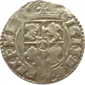 Zygmunt III Waza, półtorak 1616, herbu SAS, Kraków, ozdobna tarcza