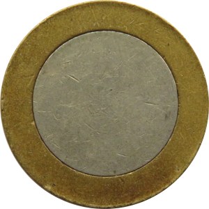Czysty krążek na monetę 1 lira turecka, blank, średnica mm, bimetal