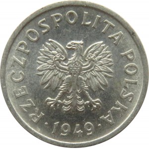 Polska, RP, 10 groszy 1949, Warszawa, UNC