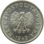 Polska, RP, 10 groszy 1949, Warszawa, UNC