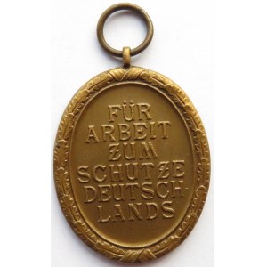Niemcy, III Rzesza, Medal za Pracę przy Budowie Schronów, brąz