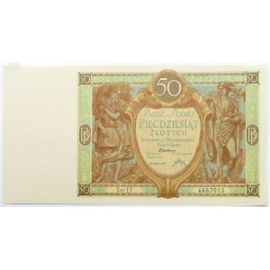 Polska, II RP, 50 złotych 1929, seria EF, UNC