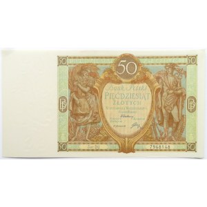 Polska, II RP, 50 złotych 1929, seria DU, UNC