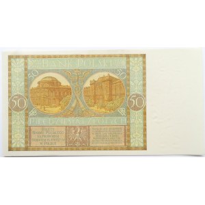 Polska, II RP, 50 złotych 1929, seria DU, UNC
