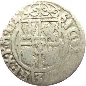 Zygmunt III Waza, półtorak 1620 herb Sas, Bydgoszcz, odwrócone litery N