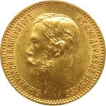 Rosja, Mikołaj II, 5 rubli 1902 AP, Petersburg, piękny egzemplarz