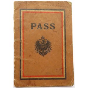 Austro-Węgry, paszport wydany w roku 1915 dla mieszkańca Łodzi