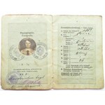 Austro-Węgry, paszport wydany w roku 1915 dla mieszkańca Łodzi