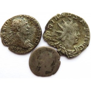 Rzym, Cesarstwo, lot 3 srebrnych monet
