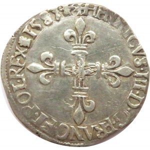 Henryk Walezy, 1/8 ecu 1587