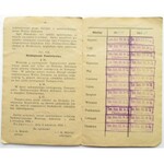 Polska, II RP, Towarzystwo Kupców Detalistów, Bydgoszcz, książeczka członkowska nr 17038C, lata 1935-1937