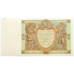 Polska, II RP, 50 złotych 1929, seria EE, UNC-