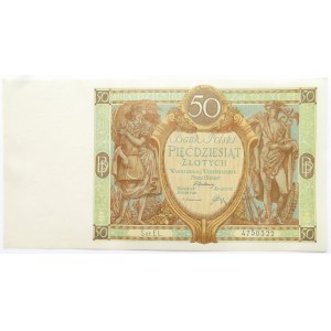 Polska, II RP, 50 złotych 1929, seria EL, UNC/UNC-
