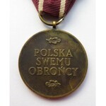 Polska, Rząd na Uchodźtwie, medal Polska Obrońcy Swemu, wstążka