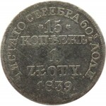 Mikołaj I, 15 kopiejek/1 złoty 1839 MW, Warszawa