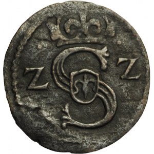 Zygmunt III Waza, denar koronny 1622, Łobżenica, rzadki!! (R4)