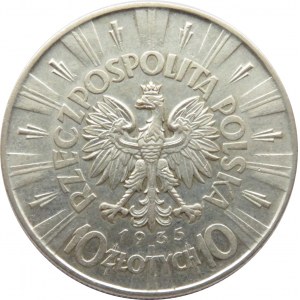 Polska, II RP, Józef Piłsudski, 10 złotych 1935, Warszawa