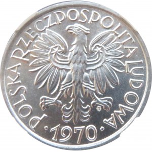 Polska, PRL, Jagody, 2 złote 1970, Warszawa, NGC MS67+ - 2 MAX