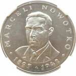 Polska, PRL, Marceli Nowotko, 20 złotych 1983, Warszawa, NGC MS67 MAX