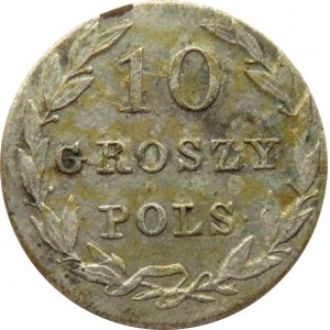 Mikołaj I, 10 groszy 1831 K.G., Warszawa, bardzo ładne