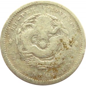 Chiny, Prowincja Hu-Pen, 10 centów 1909, srebro