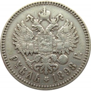 Rosja, Mikołaj II, 1 rubel 1898 *, Paryż