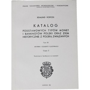 Kopicki, Katalog monet, tom IX, cz 2A, 108 str tablice, wyobrażenia heraldyczne
