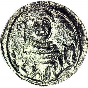 Władysław II Wygnaniec 1138-1146, Denar, książę i biskup, litera S, rzadki