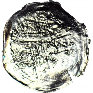 Bolesław I Wysoki 1163-1201 lub Mieszko Plątonogi 1163-1211, Denar, nienotowane napisy wewnątrz krzyża