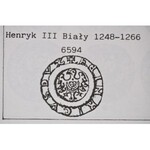 RRR-, Henryk III Biały 1248-1266, SZEROKI brakteat ORZEŁ z legendą hEINRICVS DVX