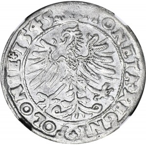 Zygmunt I Stary, Grosz 1545, Kraków, krzyżyki w koronie