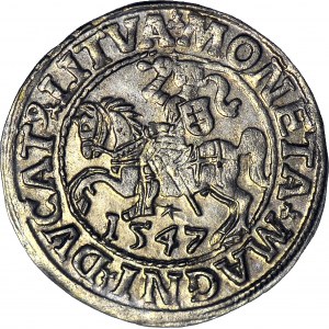 Zygmunt II August, Półgrosz 1547, Wilno, menniczy