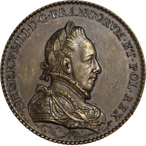 Medal Henryk III Walezy i jego matka Katarzyna Medycejska