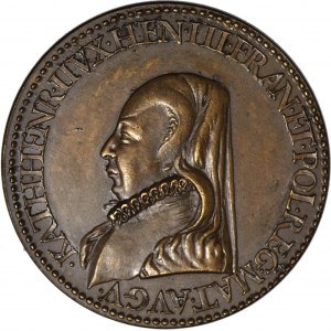 Medal Henryk III Walezy i jego matka Katarzyna Medycejska