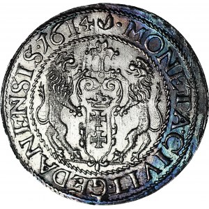 RR-, Zygmunt III Waza, Ort 1614, Gdańsk, duża 1 mała 4 w dacie, R5