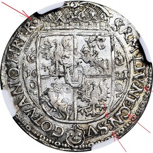 RR-, Zygmunt III Waza, Ort 1621, Bydgoszcz, GWIAZDKI jako znaki interpunkcyjne
