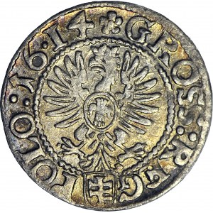 Zygmunt III Waza, Grosz 1614 Kraków, (data 16.I4), piękny