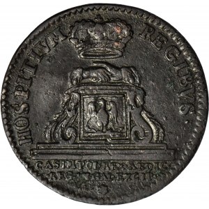 Medal po abdykacji Jana Kazimierza 1669r., ODMIANA bez kropek, R4!