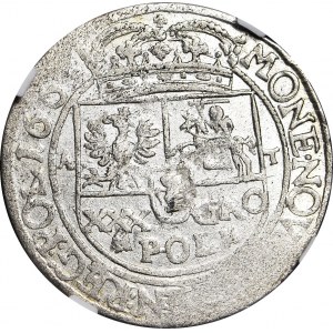 R-, Jan Kazimierz, Tymf 1663, Lwów, A-T, mała korona, rzadki