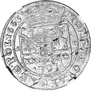RR-, Jan II Kazimierz, Tymf 1665, Bydgoszcz, DATA OBUSTRONNIE