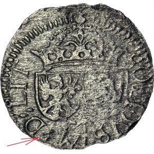 RRR-, Zygmunt III Waza, Szeląg 1614, Wilno, hybryda - awers Stippelt, rewers Trillner