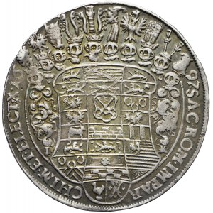 R-, August II Mocny, Talar 1697, Drezno, bardzo ładny