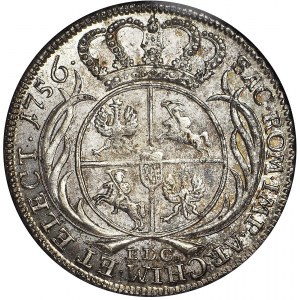 RR-, August III Sas, Talar koronny 1756, Lipsk, piękny