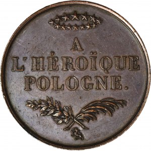 R4, Powstanie Listopadowe, Medal 1831 (lub 1832 - OPIS!!!) Bohaterskiej Polsce