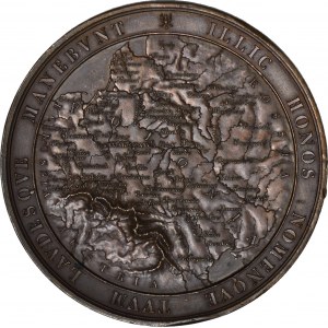 R-, Dudley Stuart, Medal 1859 brąz, wielki 63 mm